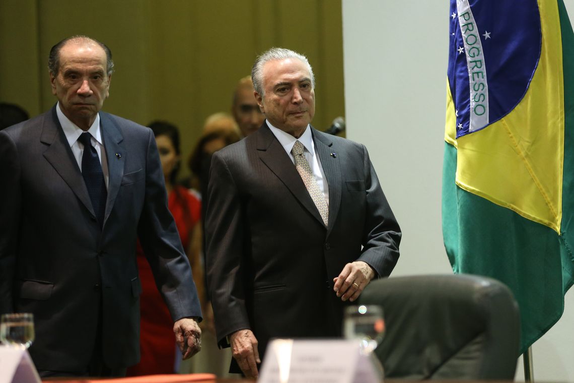 Antonio Cruz/ Agência Brasil Brasília - O ministro das Relações Exteriores, Aloysio Nunes Ferreira, e o presidente Michel Temer participam das comemorações do Dia do Diplomata, no Palácio Itamaraty (Antonio Cruz/Agência Brasil)