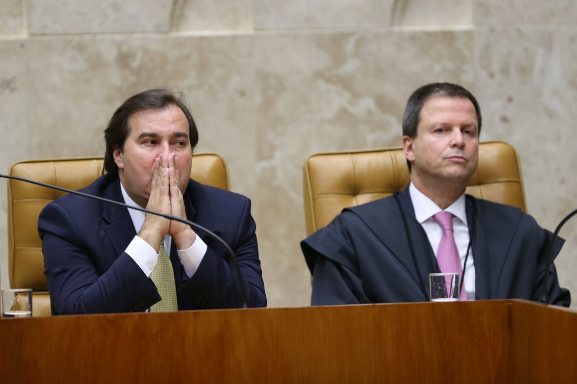 Fabio Rodrigues Pozzebom/Agência Brasil O presidente da Câmara dos Deputados, Rodrigo Maia, durante solenidade de posse do novo presidente do Supremo Tribunal Federal (STF), ministro Dias Toffoli.