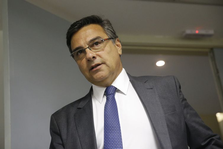  O procurador-geral de Justiça, Eduardo Gussem, fala à imprensa sobre a atuação do MPRJ nas investigações relacionadas ao Caso COAF