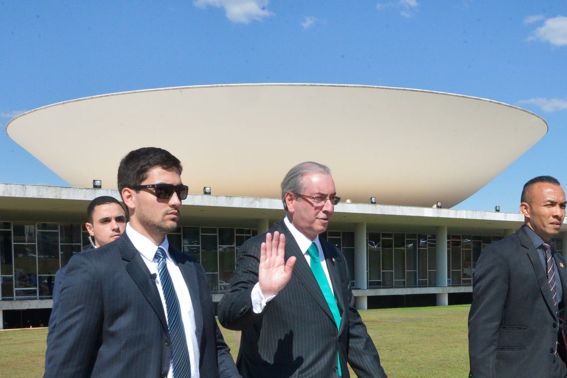 José Cruz/Agência Brasil Brasília - No dia 5 de maio, Eduardo Cunha é afastado do mandato e da presidência da Câmara por decisão unânime do STF (Arquivo/José Cruz/Agência Brasil)
