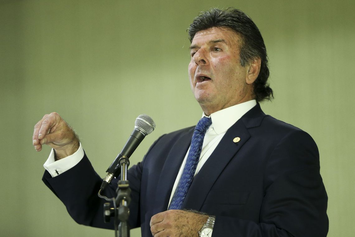 Marcelo Camargo/Agência Brasil O ministro do Supremo Tribunal Federal, Luiz Fux, durante o III Fórum Jurídico, realizado pela Escola de Magistratura Federal da 1a Região.