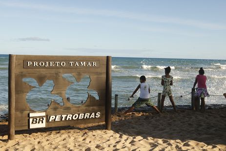 Sede do Projeto Tamar, que comemora marca de 40 milhões de tartarugas marinhas protegidas e devolvidas ao oceano.