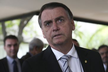 O presidente eleito Jair Bolsonaro durante visita ao Superior Tribunal de JustiÃ§a (STJ).