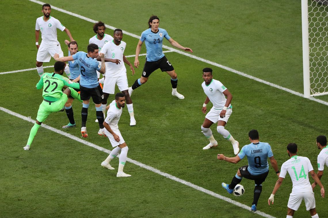 Copa 2018, Uruguai e ArÃ¡bia Saudita, Gol     REUTERS/Marcos Brindicci