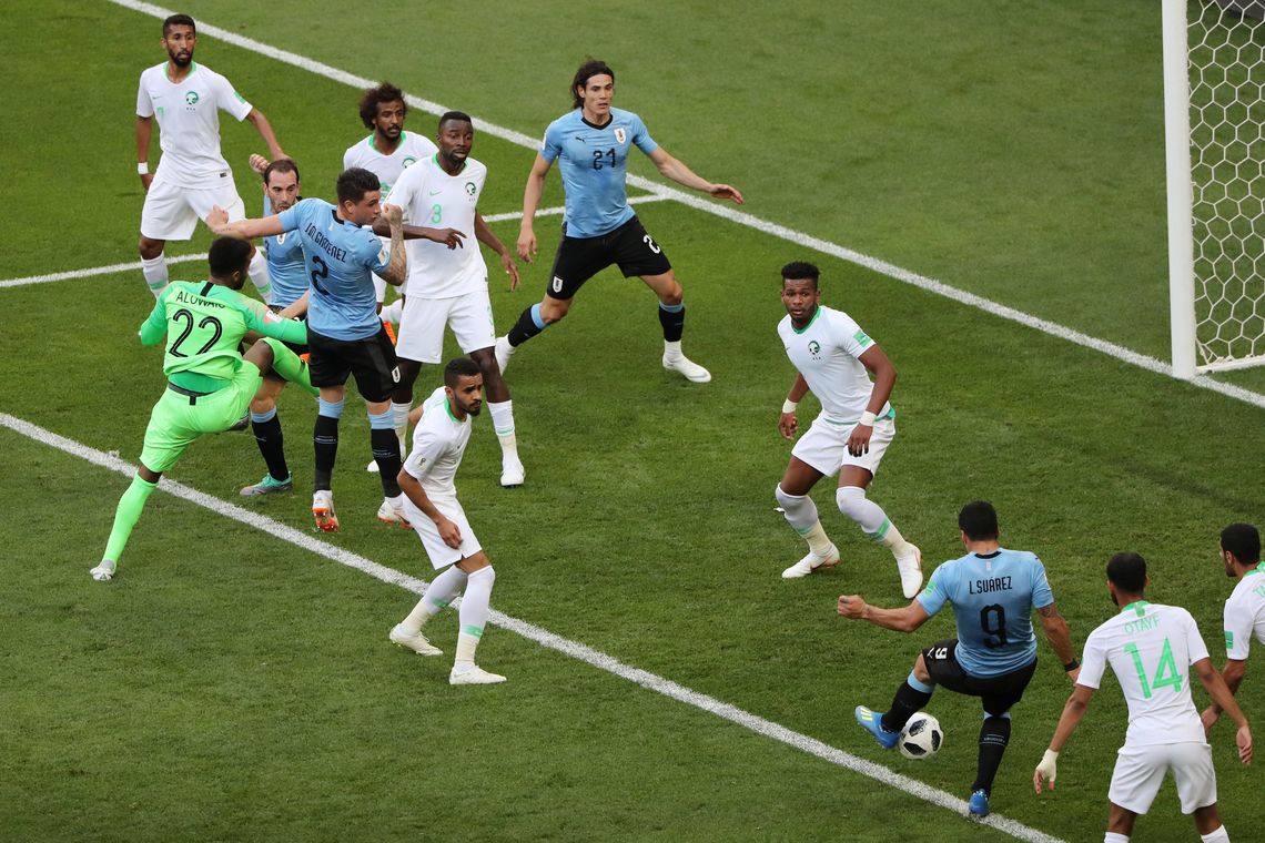 Resultado de imagem para Uruguai vence a Arábia Saudita e define classificados do grupo A