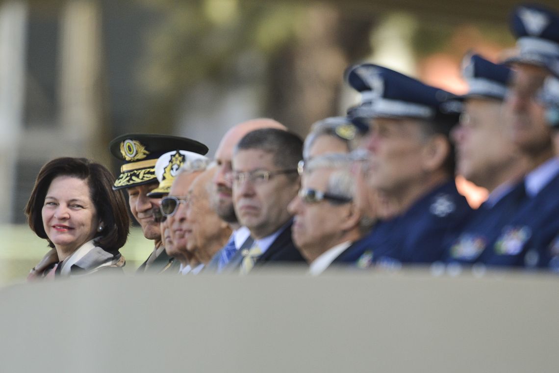 Marcelo Camargo/Agência Brasil A procuradora-geral da República, Raquel Dodge, durante evento comemorativo dos 146 anos de nascimento de Alberto Santos-Dumont, Patrono da Aeronáutica e Pai da Aviação.