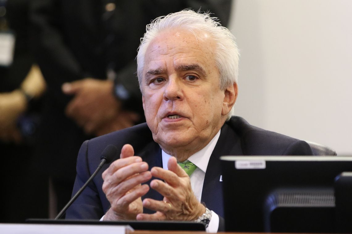 Fabio Rodrigues Pozzebom/Agência Brasil O presidente da Petrobras, Roberto Castello Branco, durante assinatura no Cade de Termo de Cessação de Conduta (TCC) relacionado às atividades de refino da Petrobras.