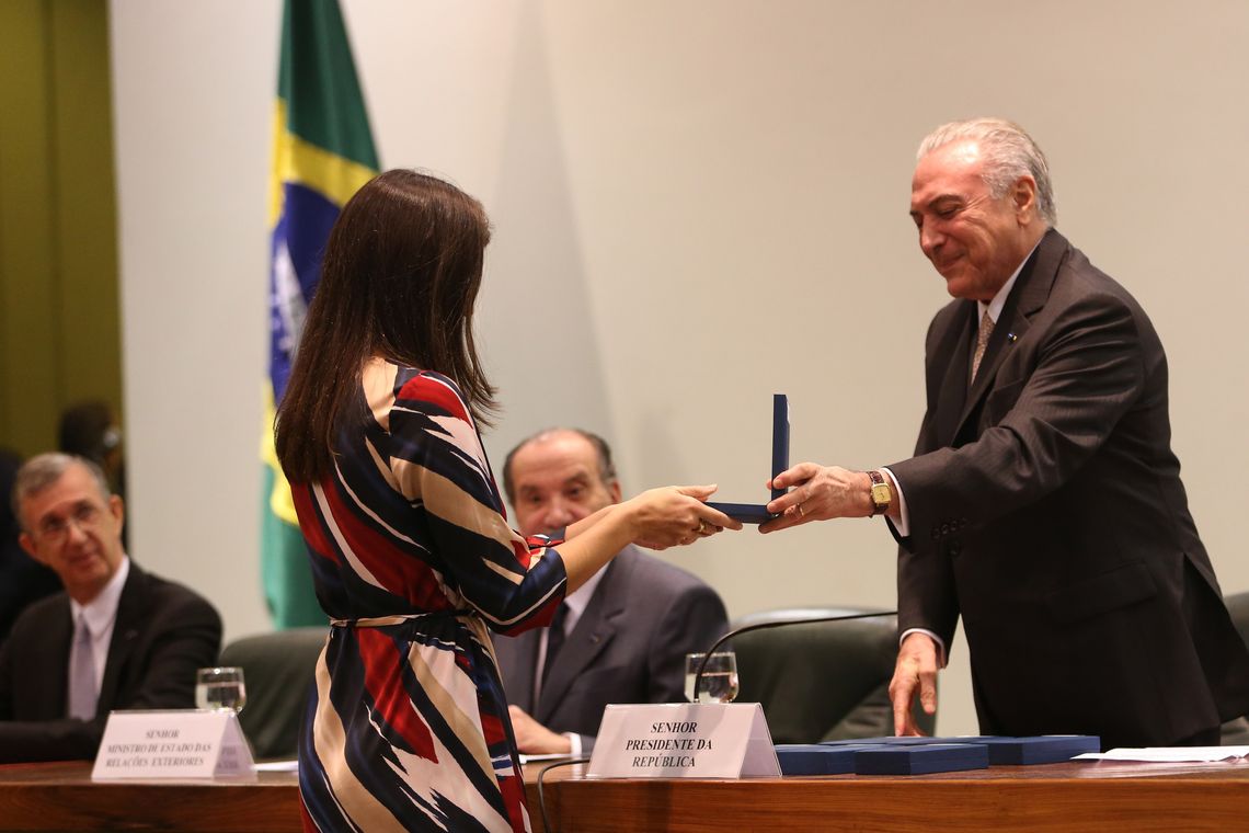 Antonio Cruz/ Agência Brasil Brasília - Presidente Michel Temer participa das comemorações do Dia do Diplomata, no Palácio Itamaraty (Antonio Cruz/Agência Brasil)
