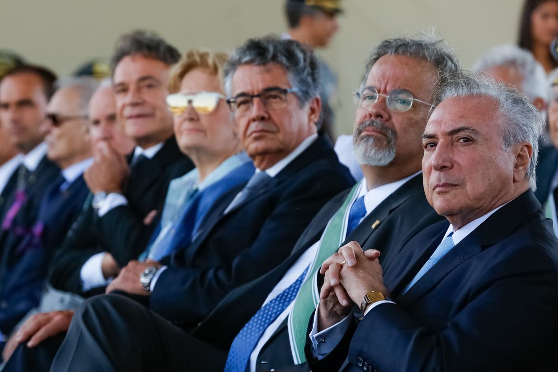 Brasília - O presidente Michel Temer participa de cerimônia em comemoração ao Dia do Exército (Marcos Corrêa/PR)