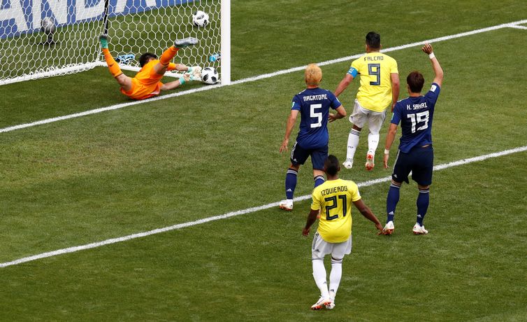 Copa 2018, ColÃ´mbia e JapÃ£o, Gol REUTERS/Damir Sagolj
