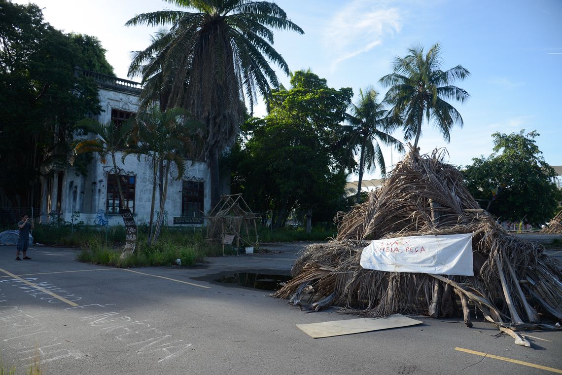 Tomaz Silva/Agência Brasil Rio de Janeiro - Índios da Aldeia Maracanã reclamam do abandono e pedem a construção de uma universidade indígena no local (Tomaz Silva/Agência Brasil)