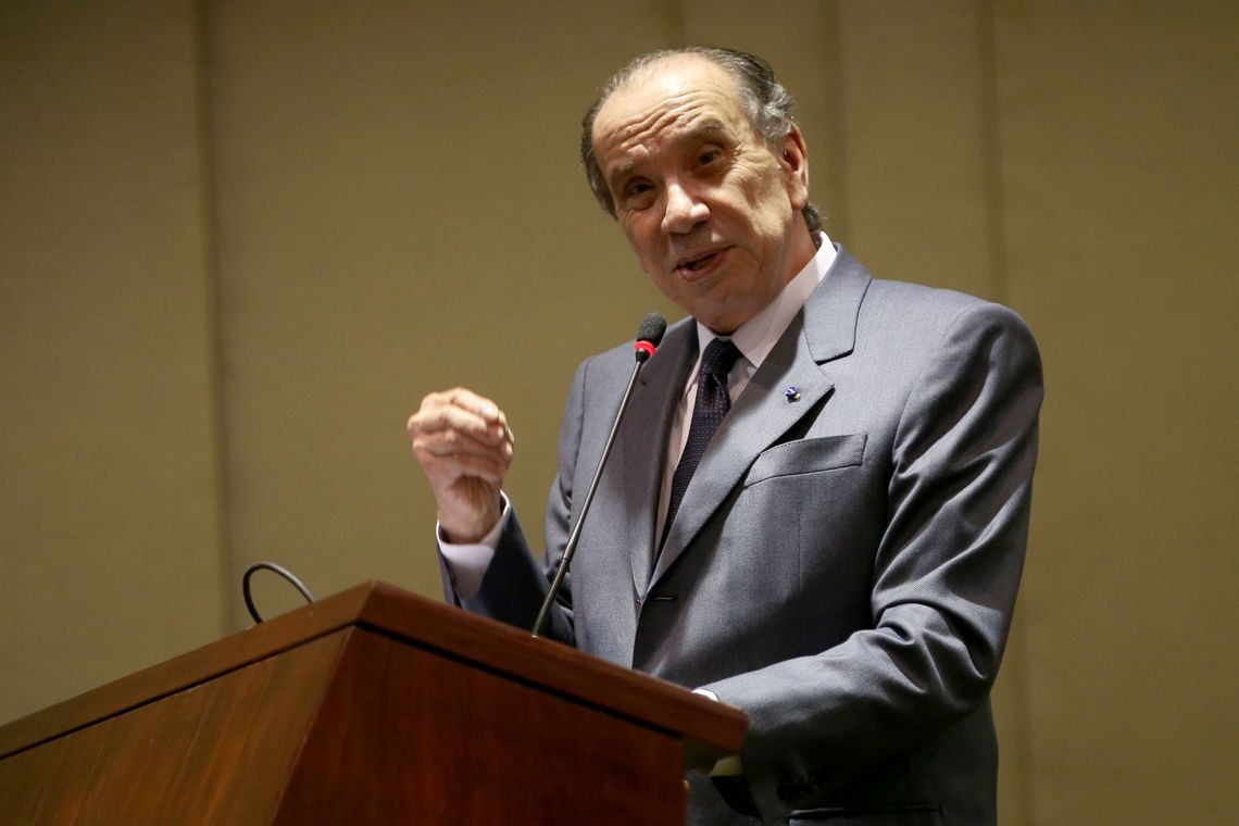 Antonio Cruz/ Agência Brasil Brasília - O ministro das Relações Exteriores, Aloysio Nunes Ferreira, participa das comemorações do Dia do Diplomata, no Palácio Itamaraty (Antonio Cruz/Agência Brasil)