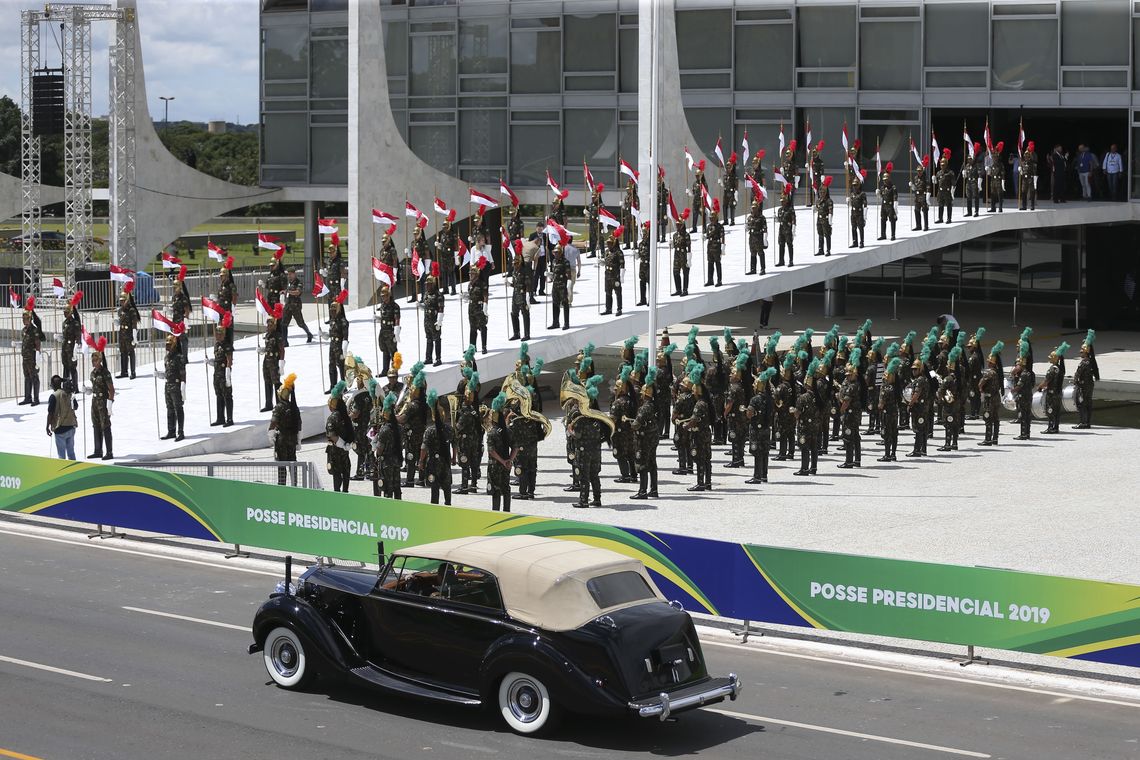 Ãltimo ensaio para a posse do presidente eleito, Jair Bolsonaro.
