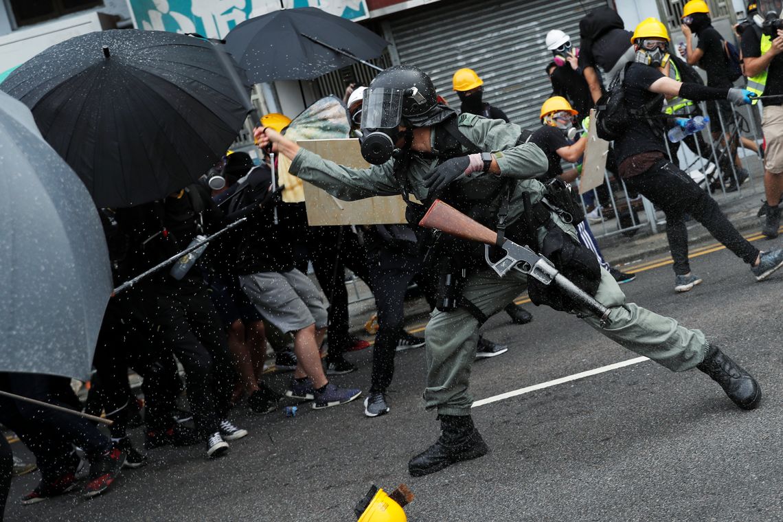 Protestos, Hong Kong. REUTERS/Tyrone Siu