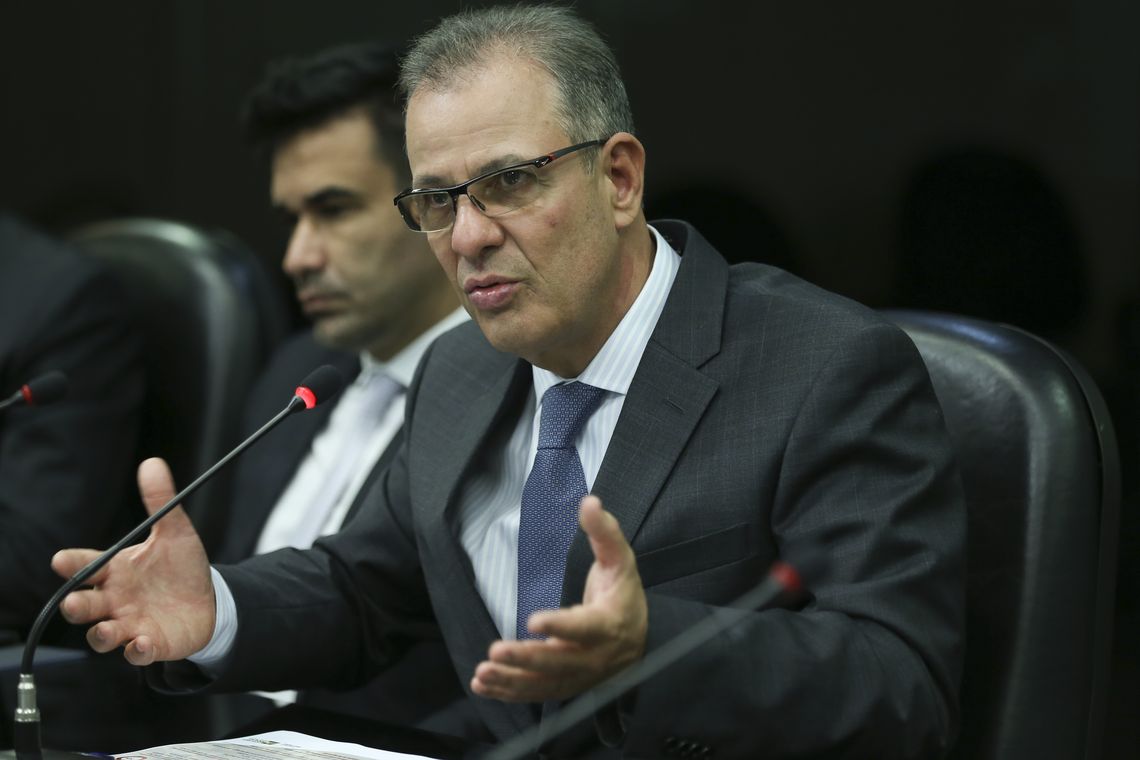 José Cruz/Agência Brasil O ministro de Minas e Energia, Bento Albuquerque, fala sobre as ações desenvolvidas pela pasta nos primeiros 100 dias de governo.
