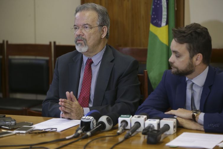 Entrevista coletiva com os ministros da SeguranÃ§a PÃºblica, Raul Jungmann e dos Direitos Humanos, Gustavo Rocha