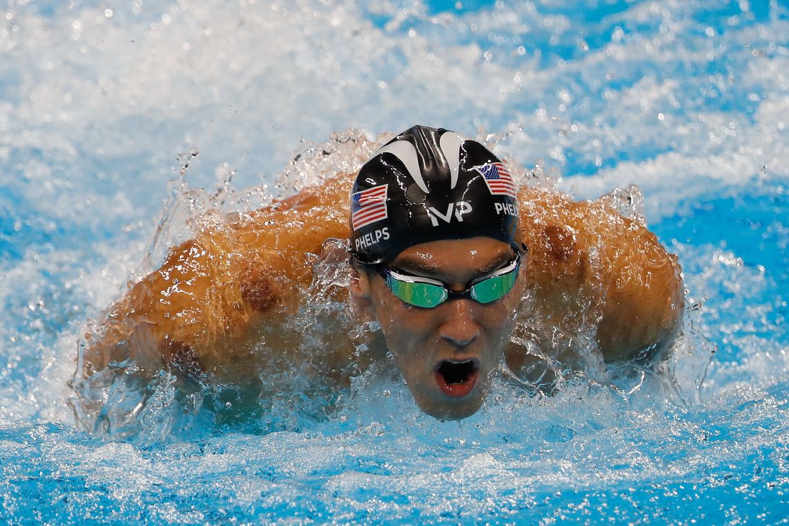 Fernando Frazão/Agência Brasil Rio de Janeiro - Michael Phelps, dos Estados Unidos, ganha sua 20ª medalha de ouro olímpica, nos 200m nado borboleta, nos Jogos Rio 2016. (Fernando Frazão/Agência Brasil)