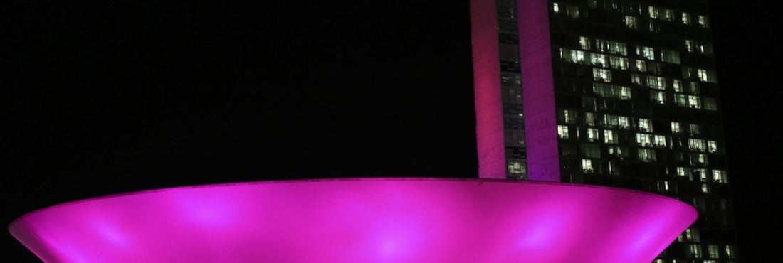 Outubro Rosa - Congresso Nacional 2 Congresso Nacional ganhou iluminação rosa para incentivar o exame preventivo do câncer de mama