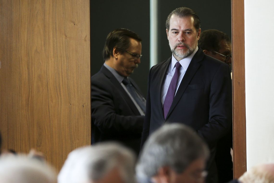 Marcelo Camargo/Agência Brasil O presidente do Supremo Tribunal Federal (STF), Dias Toffoli, se reúne com os presidentes dos Tribunais de Justiça de todo o país.
