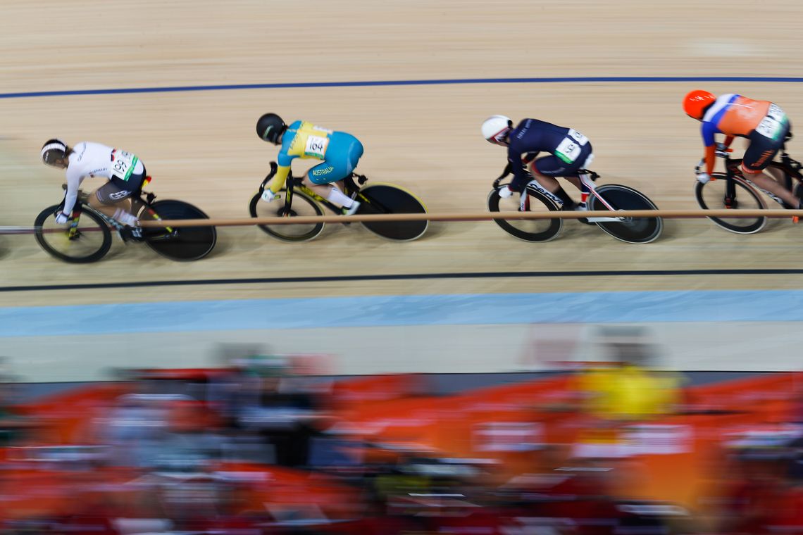 Fernando Frazão/Agência Brasil Rio de Janeiro - A holandesa Elis Ligtlee ganha medalha de ouro ao vencer a corrida Keirin de ciclismo no Velódromo dos Jogos Rio 2016, no Parque Olímpico. (Fernando Frazão/Agência Brasil)