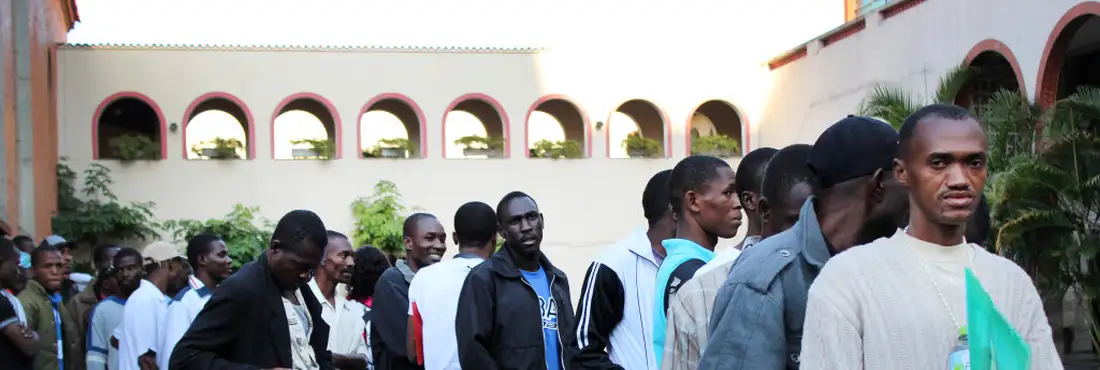 Haitianos em São Paulo São Paulo- SP, 29/04/2014- Grande parte dos haitianos que deixaram Brasileia nas últimas semanas foram trazidos a São Paulo. Apesar de receber fluxos constantes de imigrantes, a cidade conta com uma estrutura de acolhida precária e insuficiente.