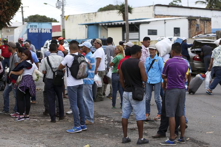 Ruas da cidade de Pacaraima.