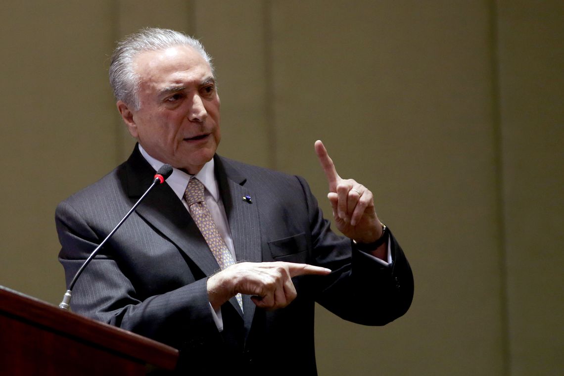 Antonio Cruz/ Agência Brasil Brasília - Presidente Michel Temer participa das comemorações do Dia do Diplomata, no Palácio Itamaraty (Antonio Cruz/Agência Brasil)
