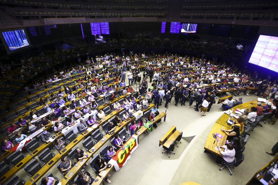 A CÃ¢mara dos Deputados realiza  sessÃ£o solene em homenagem Ã  Marcha das Margaridas no plenÃ¡rio Ulysses GuimarÃ£es.