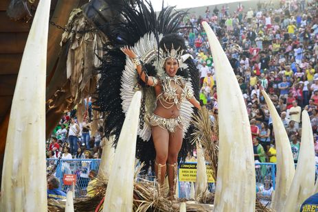 Desfile da Unidos da Tijuca no Carnaval 2019 no Rio de Janeiro