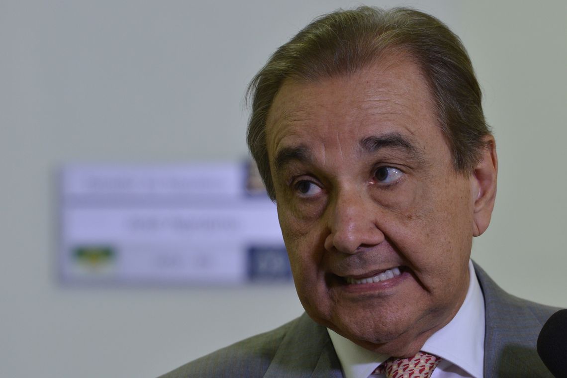BrasÃlia- Entrevista do Senador José Agripino, sobre a repercussão do caso Nardes(Antônio Cruz/Agência Brasil)