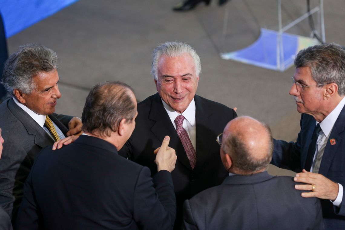 Fabio Rodrigues Pozzebom/Agência Brasil Presidente Michel Temer faz balanço dos dois anos de governo, durante o evento O Brasil Voltou, no Palácio do Planalto.