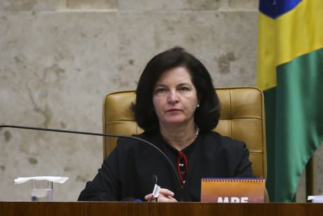 A procuradora-geral da República, Raquel Dodge, durante julgamento no Supremo Tribunal Federal da validade da terceirização da atividade-fim nas empresas.