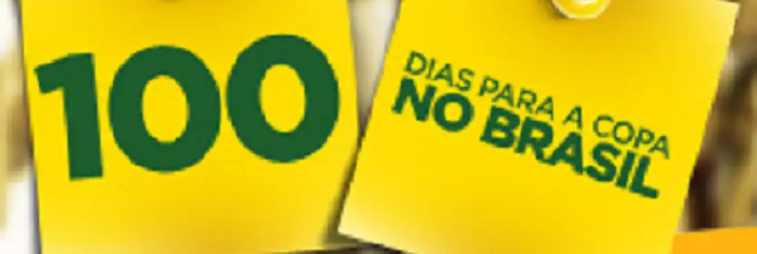100 dias para a Copa no Brasil Faltam 100 dias para a Copa do Mundo no Brasil