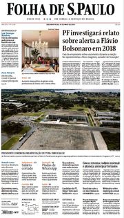Capa do Jornal Folha de S. Paulo Edição 2020-05-18