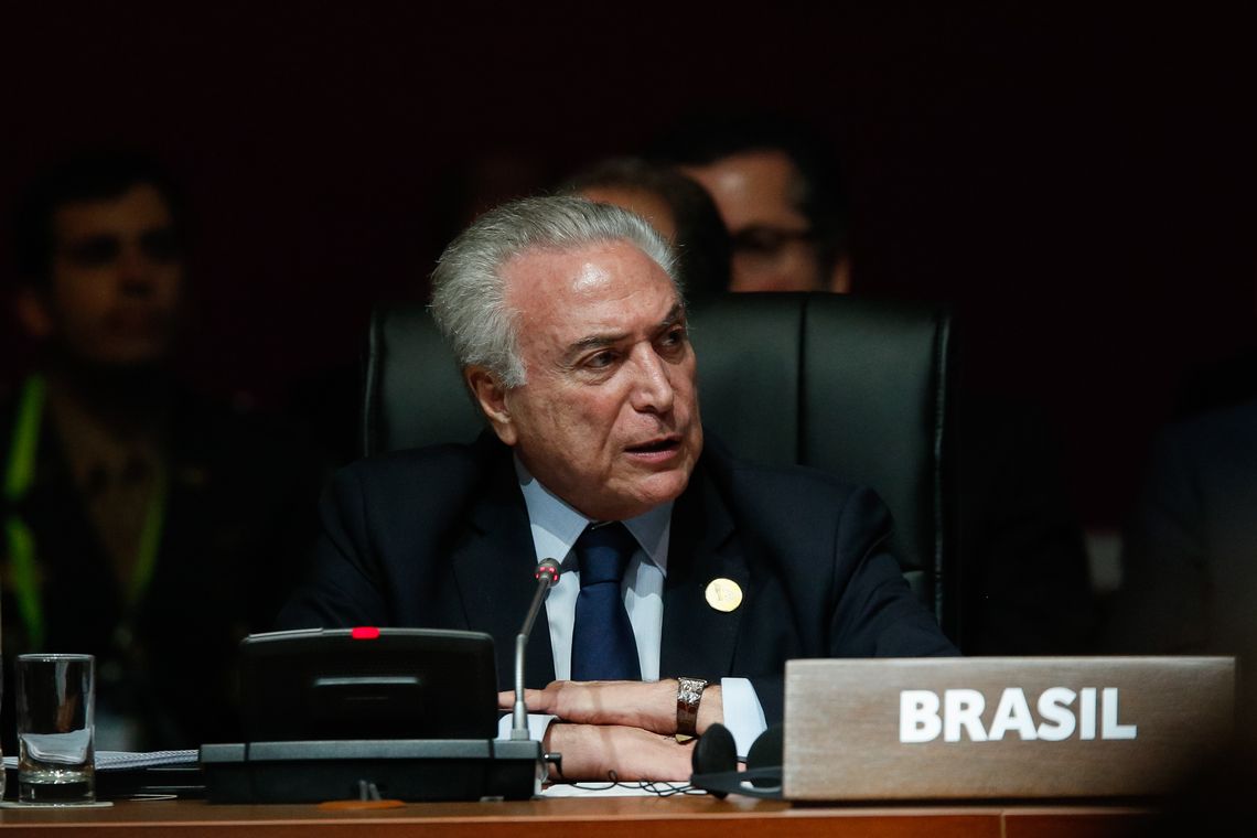 Alan Santos/PR Lima - Presidente Michel Temer discursa durante sessão plenária da 8ª Cúpula das Américas, no Peru (Alan Santos/PR)