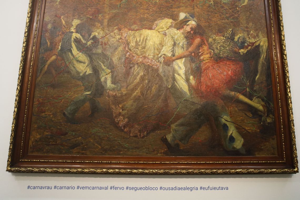 Fernando Frazão/Agência Brasil Exposição Hashtags da Arte, no Museu Nacional de Belas Artes, usa palavras-chave da internet em obras do acervo para engajar o público nas redes sociais.