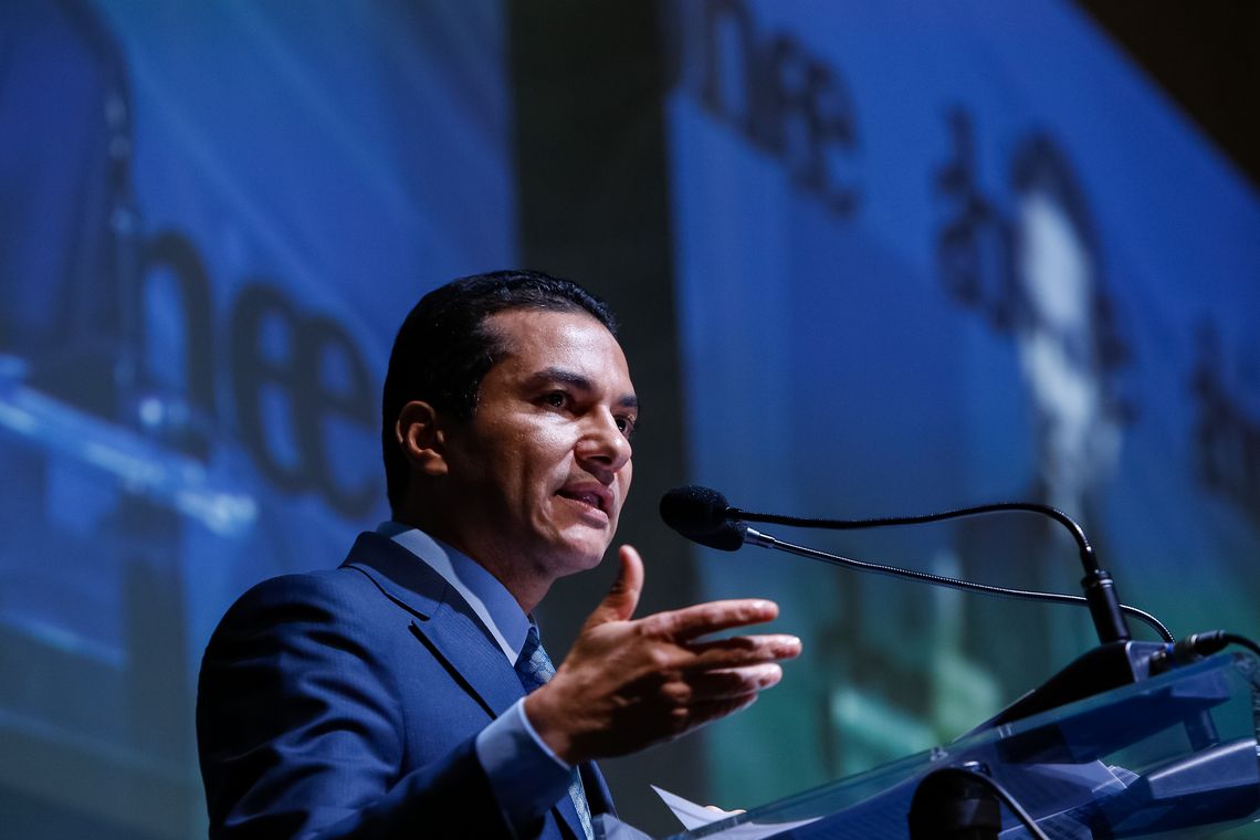 Alan Santos/PR São Paulo - Ministro da indústria, Comércio Exterior e Serviços, Marcos Pereira, discursa durante almoço anual da Associação Brasileira da Indústria Eletroeletrônica (Alan Santos/PR)