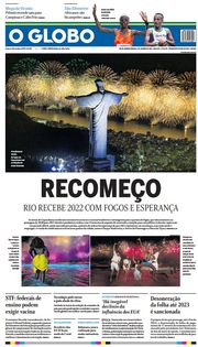 Capa do Jornal O Globo Edição 2022-01-01