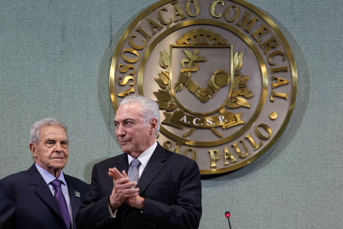 Beto Barata/Pr São Paulo - O presidente Michel Temer participa da cerimônia de abertura da sessão plenária da Federação das Associações Comerciais do Estado de São Paulo (Beto Barata/PR)