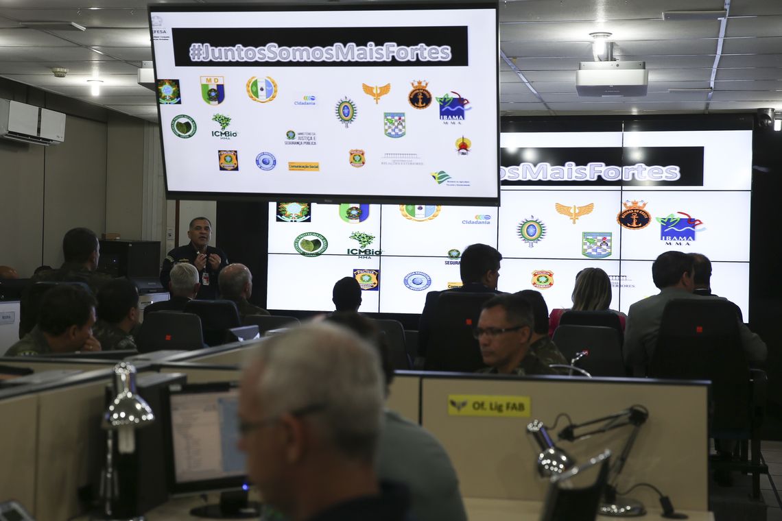 Antonio Cruz/Agência Brasil Centro de Operações Conjuntas no ministério da defesa