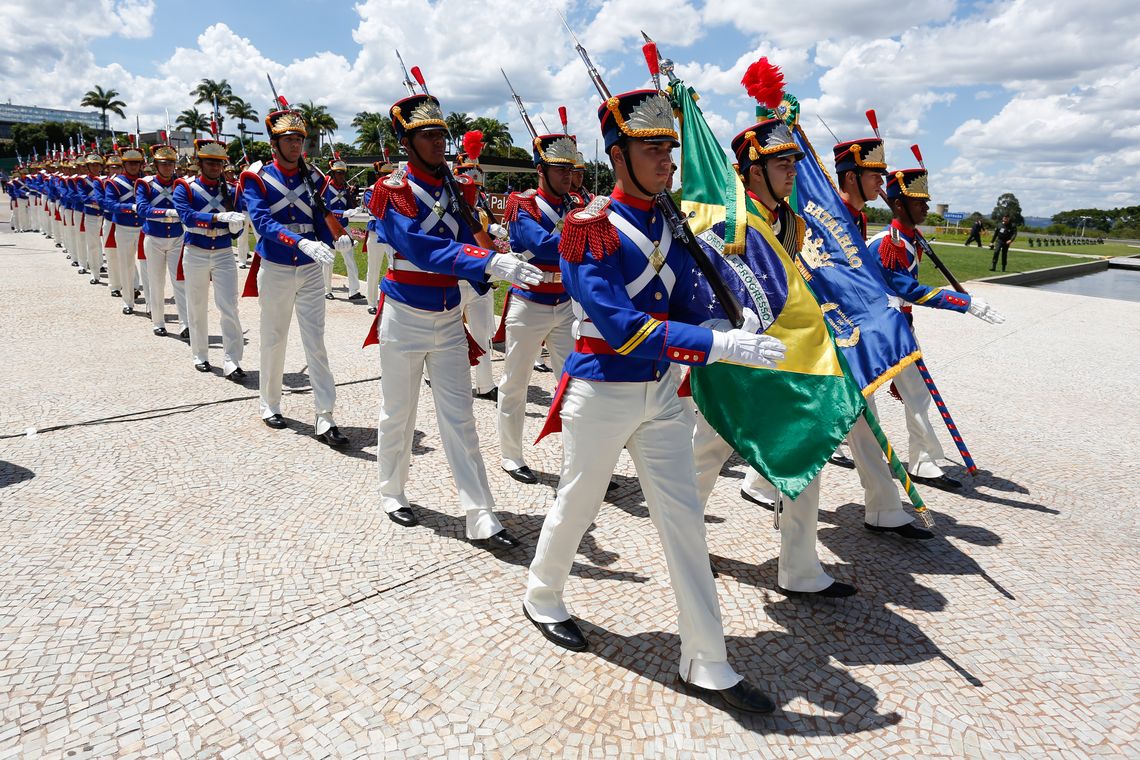 Isac Nóbrega/PR Tropa do Batalhão da Guarda Presidencial