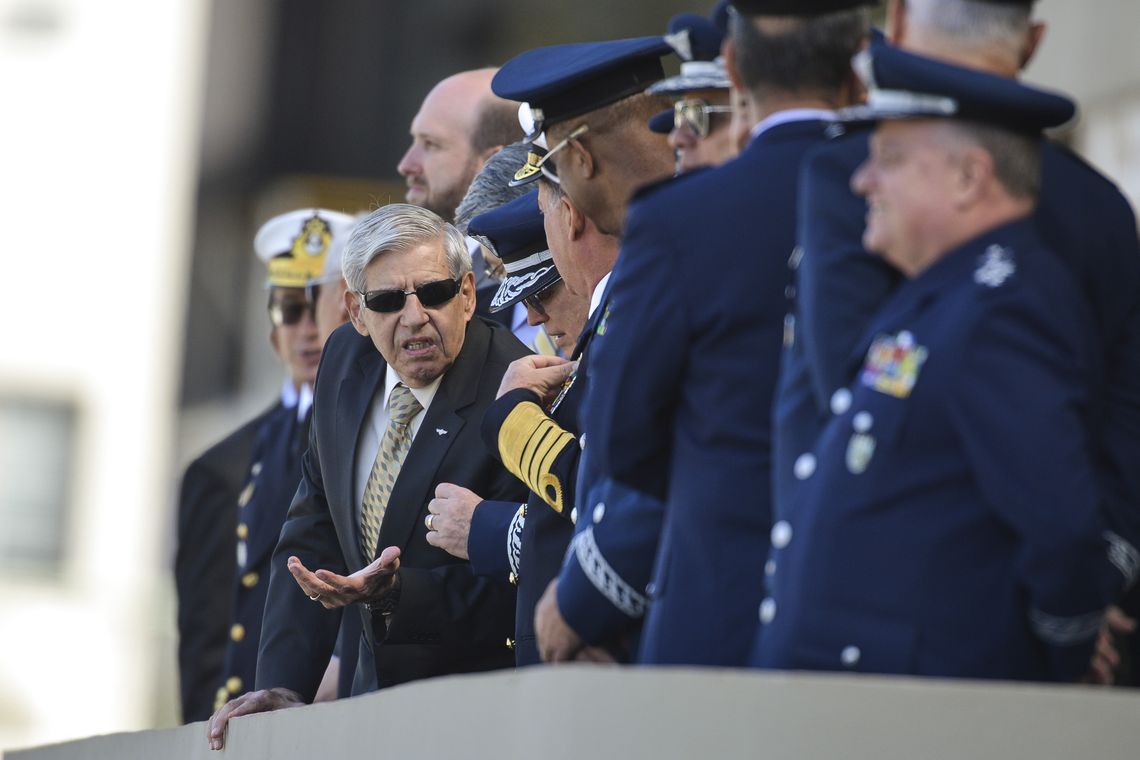 Marcelo Camargo/Agência Brasil Brasília: O ministro do Gabinete de Segurança Institucional, General Augusto Heleno, durante evento comemorativo dos 146 anos de nascimento de Alberto Santos-Dumont, Patrono da Aeronáutica e Pai da Aviação. (Foto: Marcelo Camargo/Agência Brasil