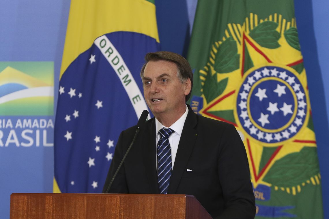 O presidente Jair Bolsonaro, participa de solenidade alusiva à concessão do 13º do Bolsa Família e de anúncio de recursos para Obras Sociais Irmã Dulce.