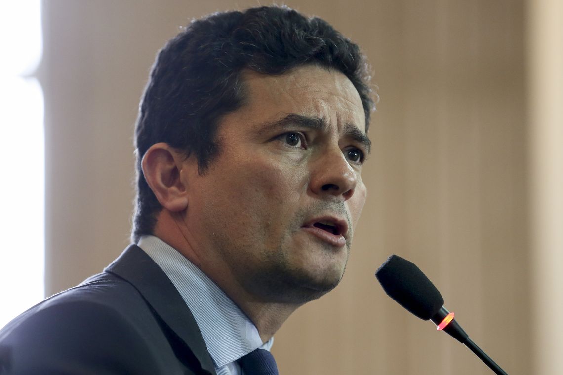 Fabio Rodrigues Pozzebom/Agência Brasil O futuro ministro da Justiça, juiz federal Sérgio Moro, durante coletiva de imprensa após reunião com o atual ministro da pasta, Torquato Jardim.