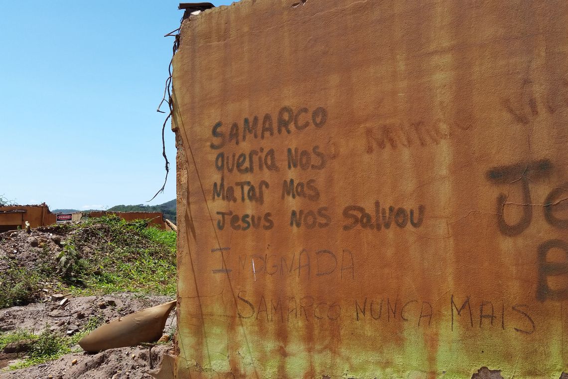 Léo Rodrigues/Agência Brasil Mariana/MG - Ruínas de casas do distrito de Bento Rodrigues, que foi destruído pela lama da Barragem do Fundão (Léo Rodrigues/Agência Brasil)