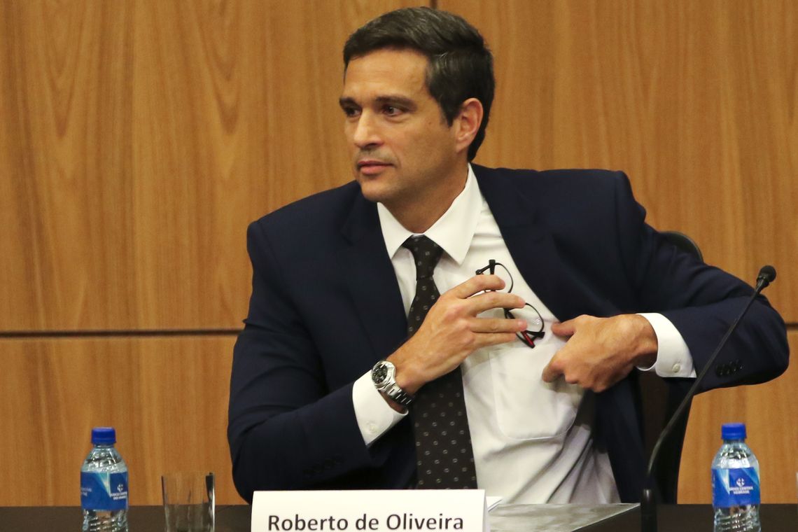 Fabio Rodrigues Pozzebom/Agência Brasil O novo presidente do Banco Central (BC), Roberto Campos Neto, durante cerimônia de transmissão de cargo.