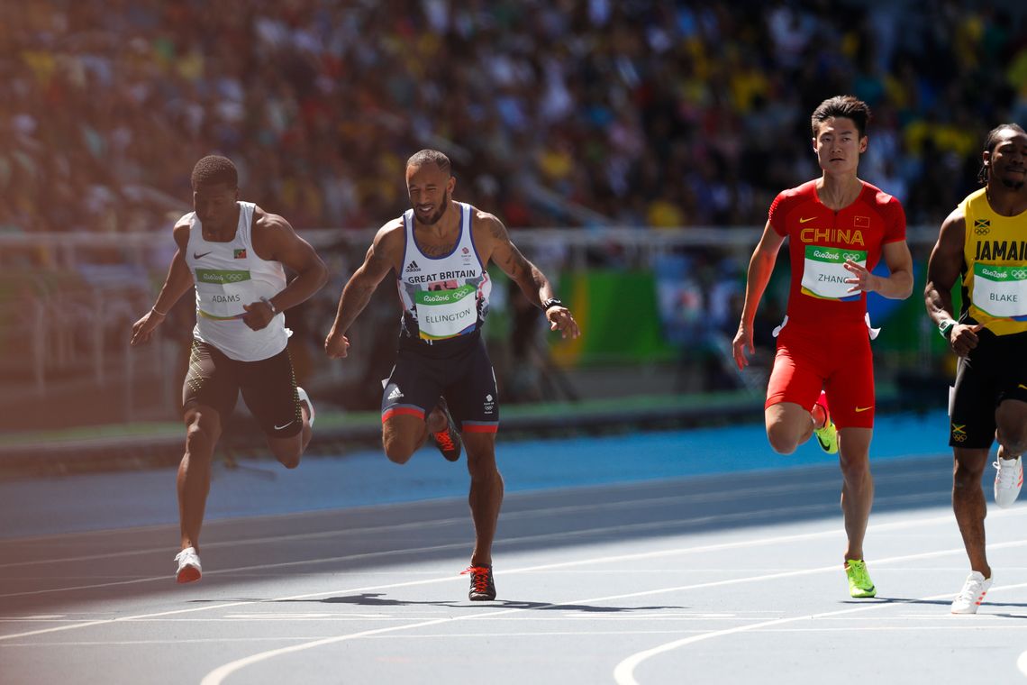 Fernando Frazão/Agência Brasil Rio de Janeiro - Rodada classificatória na prova de 100 metros rasos de atletismo dos Jogos Rio 2016, no Estádio Olímpico (Fernando Frazão/Agência Brasil)