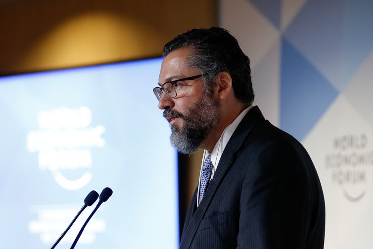 O ministro de Estado das Relações Exteriores, Ernesto Araújo durante Almoço de Trabalho, O  Futuro do Brasil 