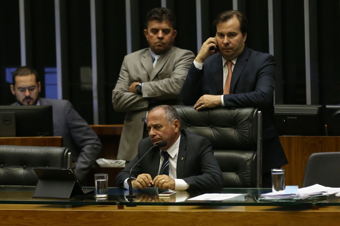 Valter Campanato/Agência Brasil Brasília - Presidente da Câmara dos Deputados, Rodrigo Maia, durante sessão plenária para discussão e votação de diversos projetos (Valter Campanato/Agência Brasil)