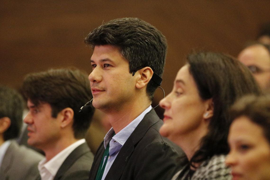 Tânia Rêgo/Agência Brasil O presidente empossado do BNDES, Gustavo Montezano, assume o cargo em cerimônia na sede do banco no centro do Rio.